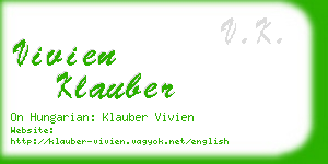 vivien klauber business card